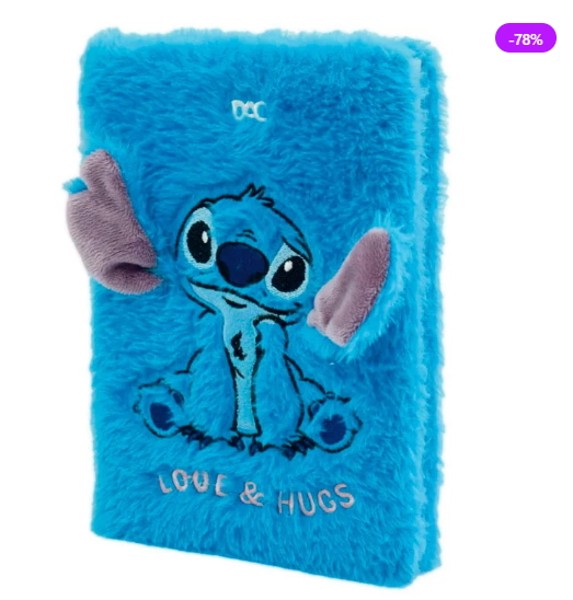 Caderno de Anotações Fluffy Stitch 80 Folhas