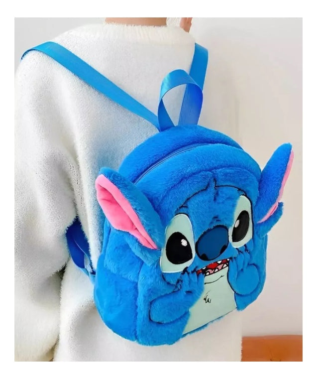 Mochila De Pelúcia Disney Stitch Bolsa Bag Passeio Infantil