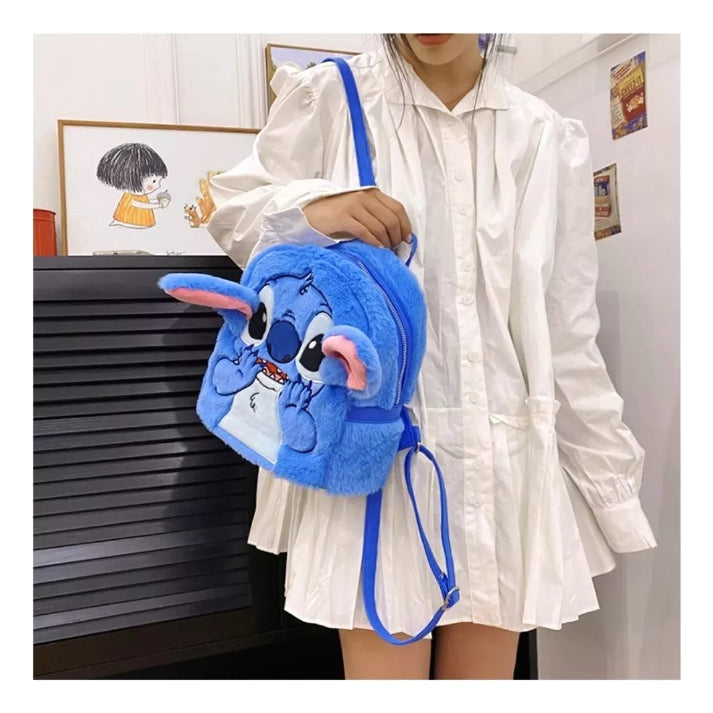 Mochila De Pelúcia Disney Stitch Bolsa Bag Passeio Infantil