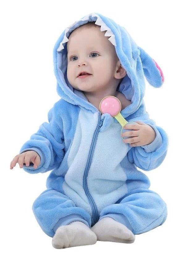 Macacão Bebê Lilo Stitch Fantasia Infantil Pijama Kigurumi