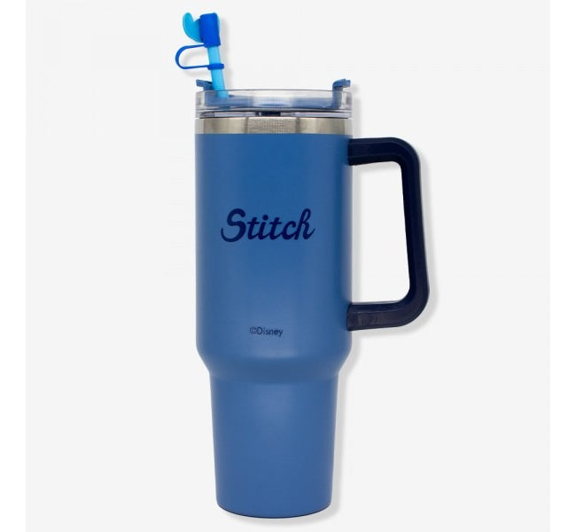 Copo Térmico Stitch Tumbler Inox Personagens Frio Até 12h Cor Azul-aço