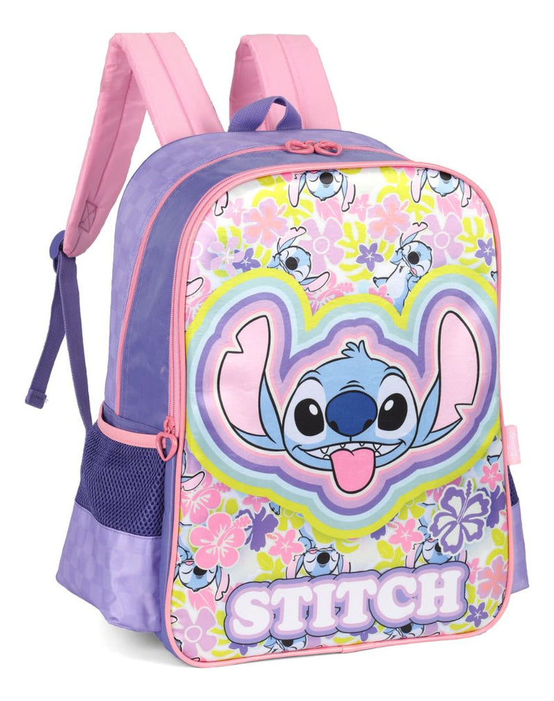 Kit Mochila E Estojo  Escolar Infantil Stitch Ohana