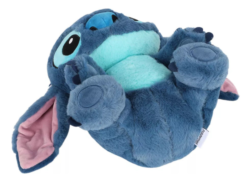 Mochila Pelúcia Stitch 32 Cm Lilo &amp; Stitch Disney Passeio Cor Azul Desenho Do Tecido Lisa