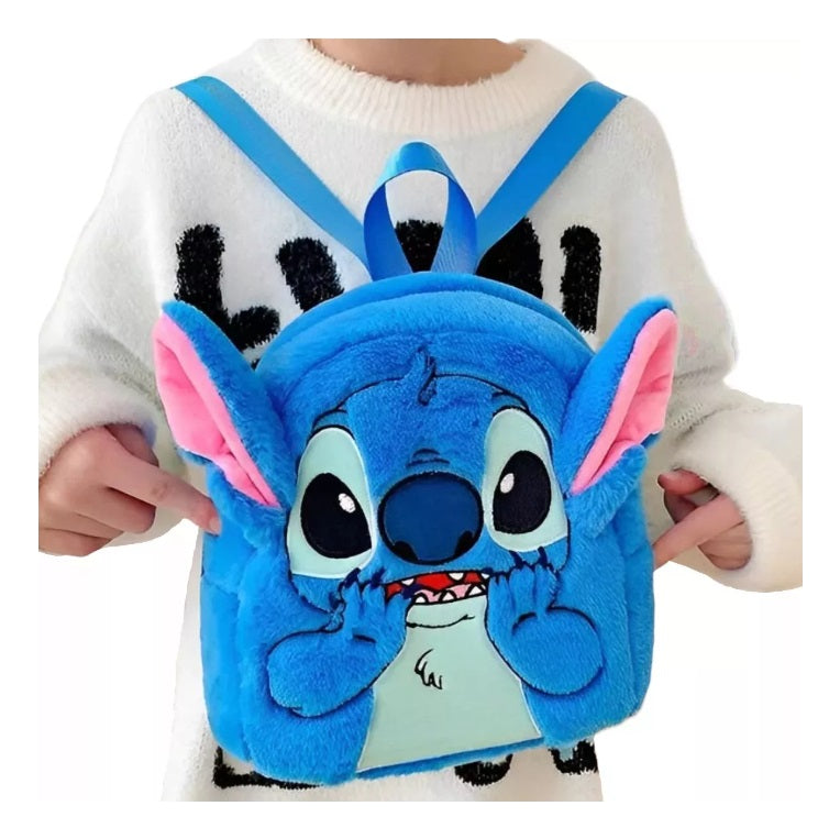 Mochila De Pelúcia Disney Stitch Bolsa Bag Passeio Infantil